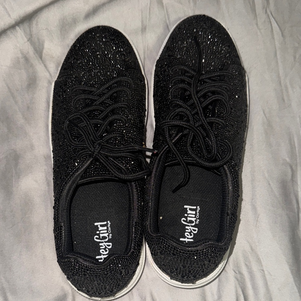 Black Sparkle Women's Sneakers